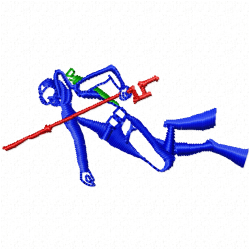 Diving Embroidery Design 3 Diving Embroidery Design 3